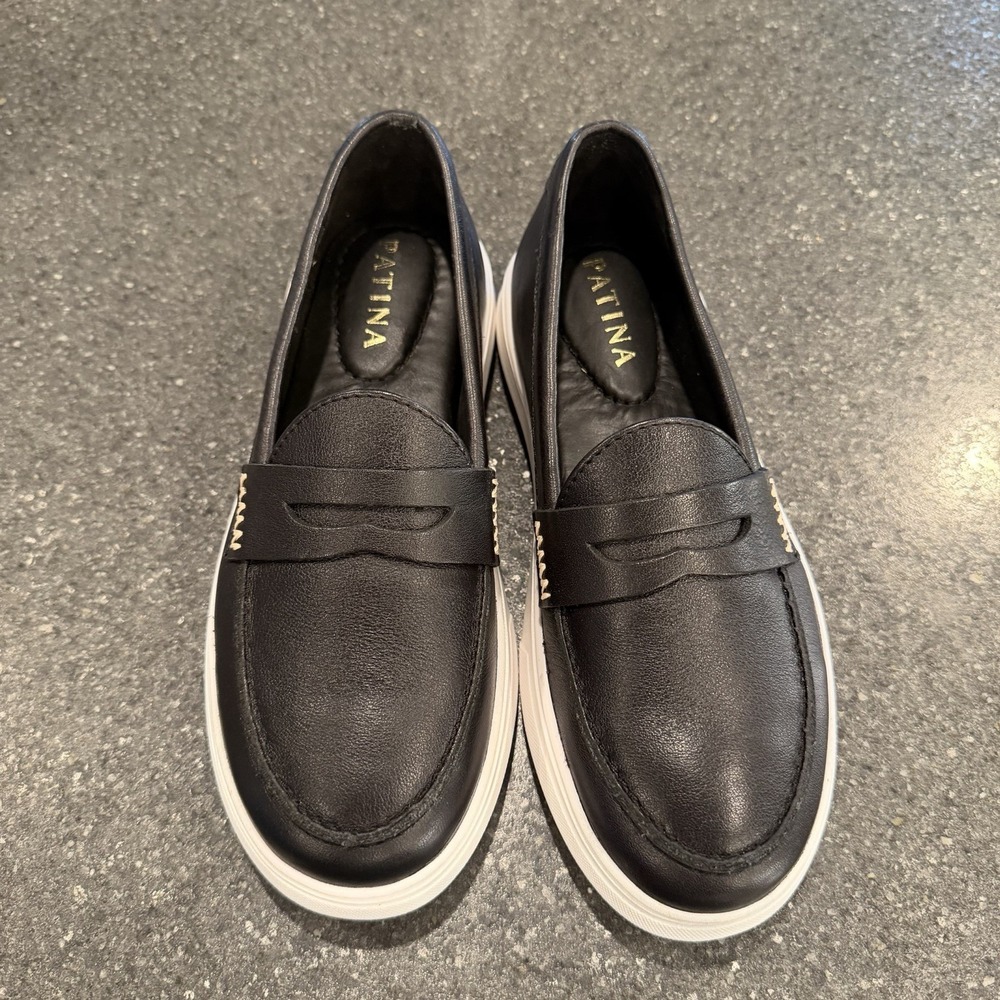Patina Portland Leather Boardwalk Penny‎ Loafers Women's Size 6.5